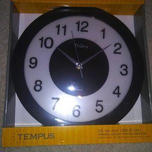 NEW Tempus decorative Clock black
